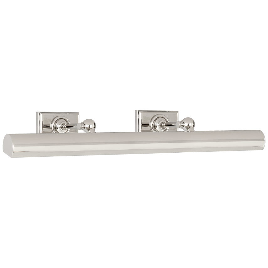 24" Cabion Maker's Picture Light-Visual Comfort-VISUAL-SL 2706PN-Wall LightingPolished Nickel-4-France and Son