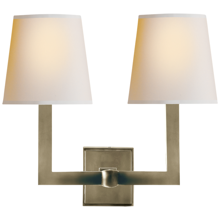 Sianna Tube Double Sconce