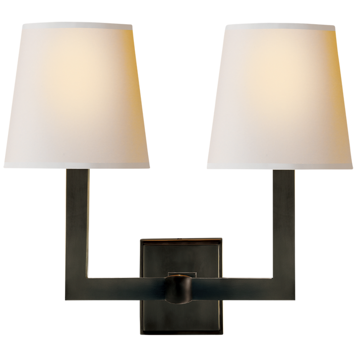 Sianna Tube Double Sconce