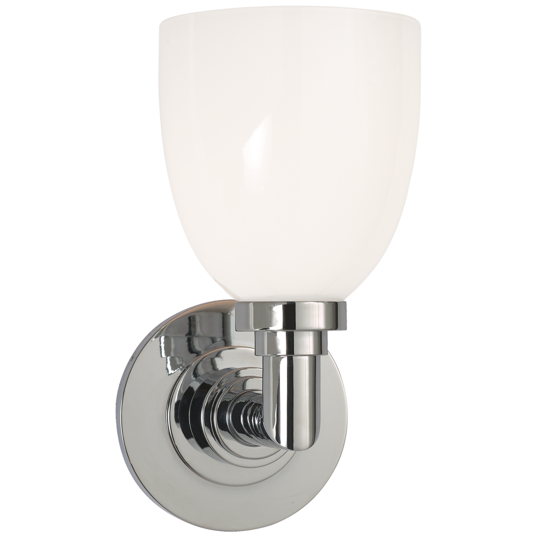 Willow Single Bath Light-Visual Comfort-VISUAL-SL 2841CH-WG-Bathroom LightingChrome-2-France and Son