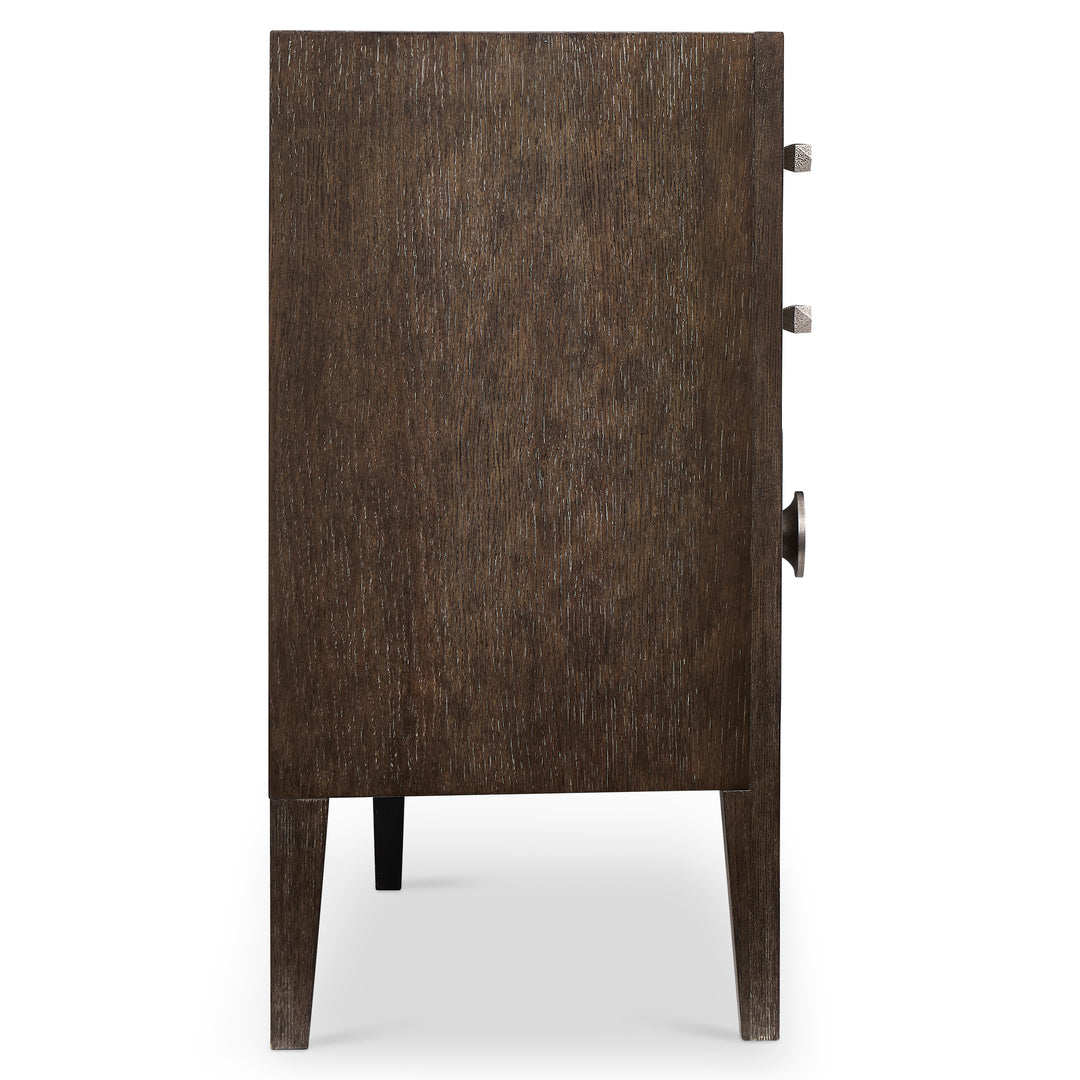 Cerused Charcoal Linea Dresser