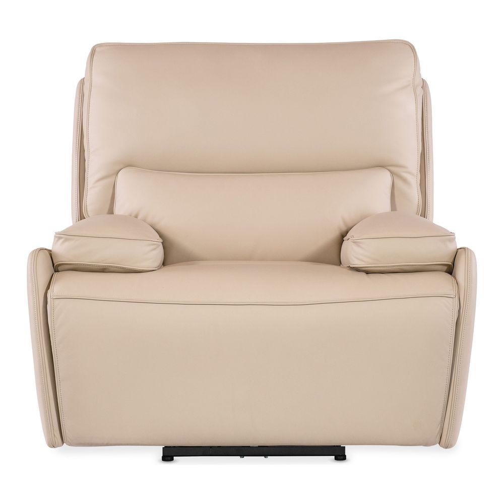 Lounge Chairs: Recliners Elliot Zero Gravity Power Recliner with Power Headrest - Beige
