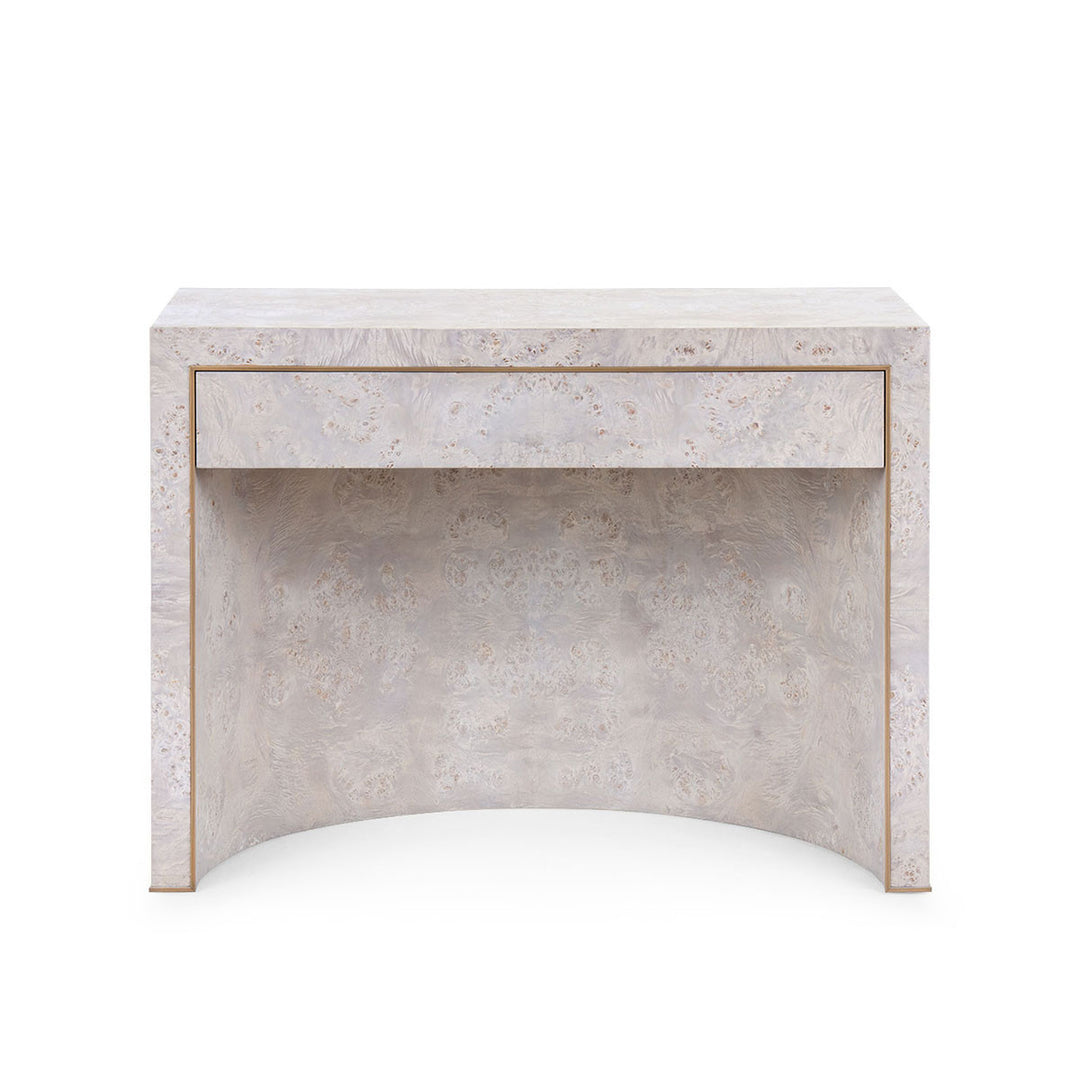 Sloane 1-Drawer Side Table, Light Gray Burl