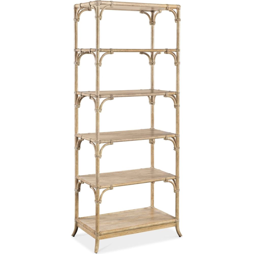 Bookcases & Etageres Retreat Pole Rattan Bookcase - Light Wood