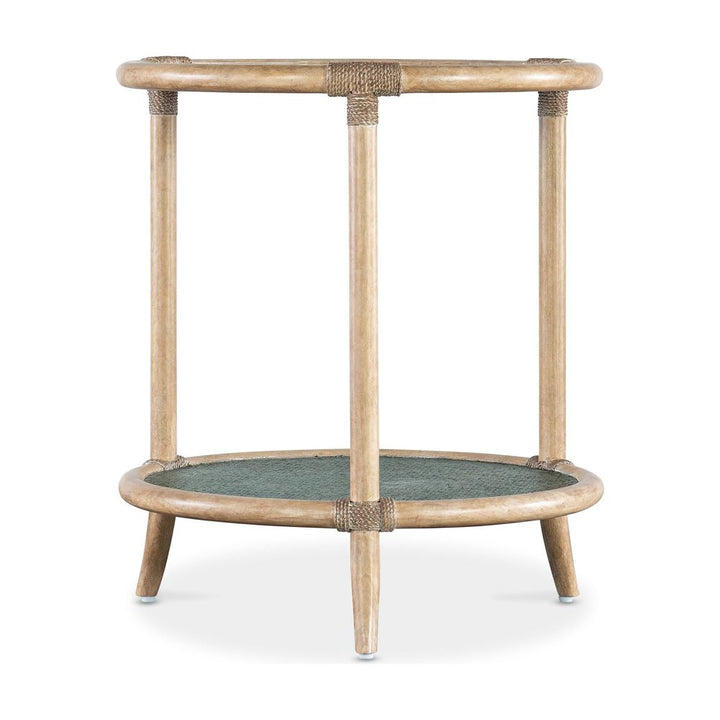 Side Tables Solace Raffia End Table - Blues