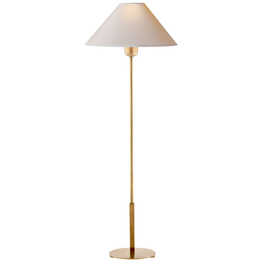 Hanney Buffet Lamp-Visual Comfort-VISUAL-SP 3023HAB-NP-Floor LampsHand-Rubbed Antique Brass-Natural Paper-4-France and Son