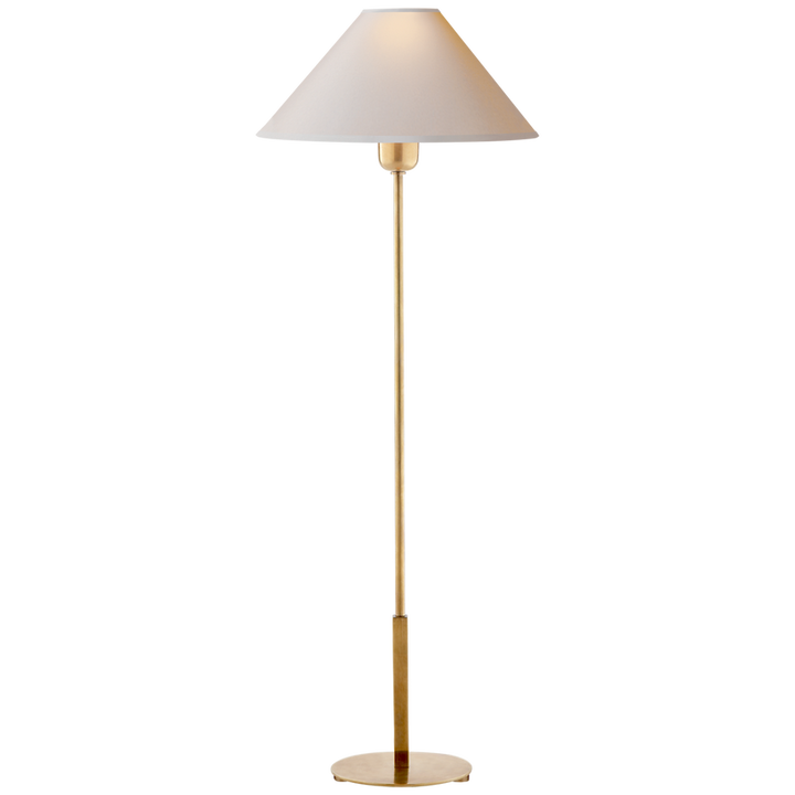 Hanney Buffet Lamp-Visual Comfort-VISUAL-SP 3023HAB-NP-Floor LampsHand-Rubbed Antique Brass-Natural Paper-4-France and Son