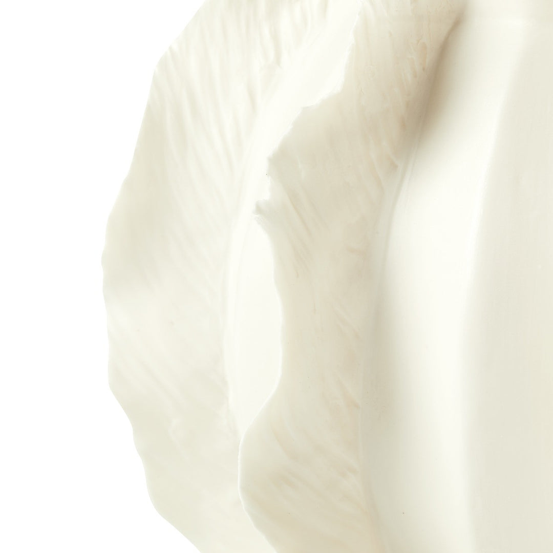 Spring Flower Low Vase, Blanc de Chine