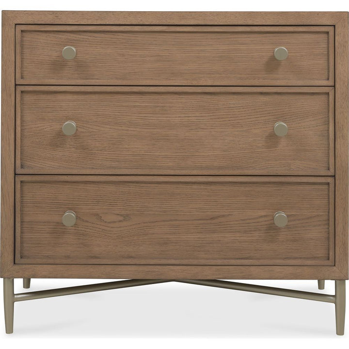 Nightstands Sonnet Three-Drawer Nightstand - Medium Wood