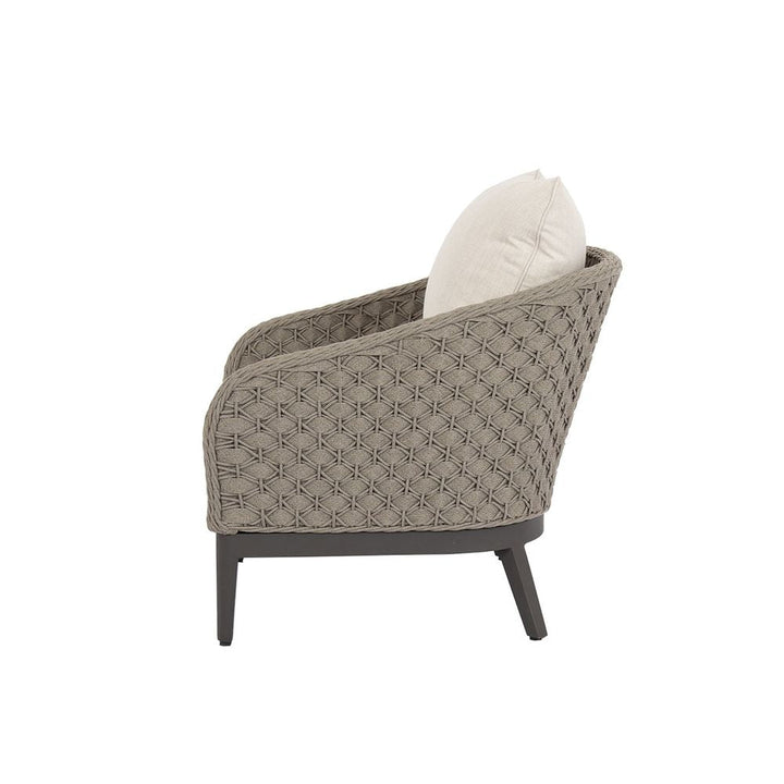Outdoor Lounge Chairs Marbella Club Chair in Echo Ash w/ Self Welt