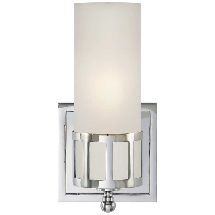 Oriana Single Sconce-Visual Comfort-VISUAL-SS 2011CH-FG-Wall LightingChrome-Frosted Glass-3-France and Son