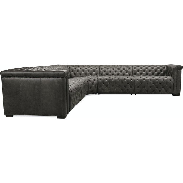 Savion Grandier 5-Piece Power HR Sectional w/2 Power Recline-Hooker-HOOKER-SS434-G5PS-096-SofasBlack-2-France and Son