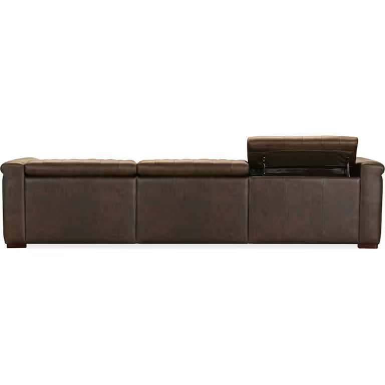 Savion Deux 3 Seat Sofa with Two Power Recliners and Three Power Headrests