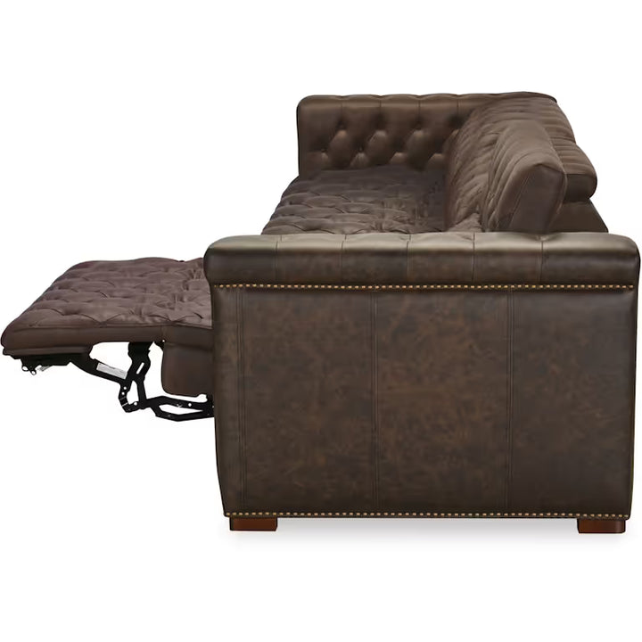 Savion Deux 3 Seat Sofa with Two Power Recliners and Three Power Headrests
