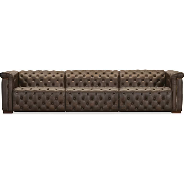 Savion Deux 3 Seat Sofa with Two Power Recliners and Three Power Headrests