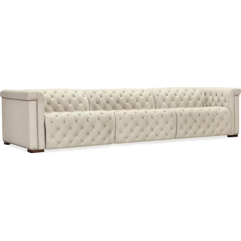 Savion Deux 3 Seat Sofa with Two Power Recliners and Three Power Headrests