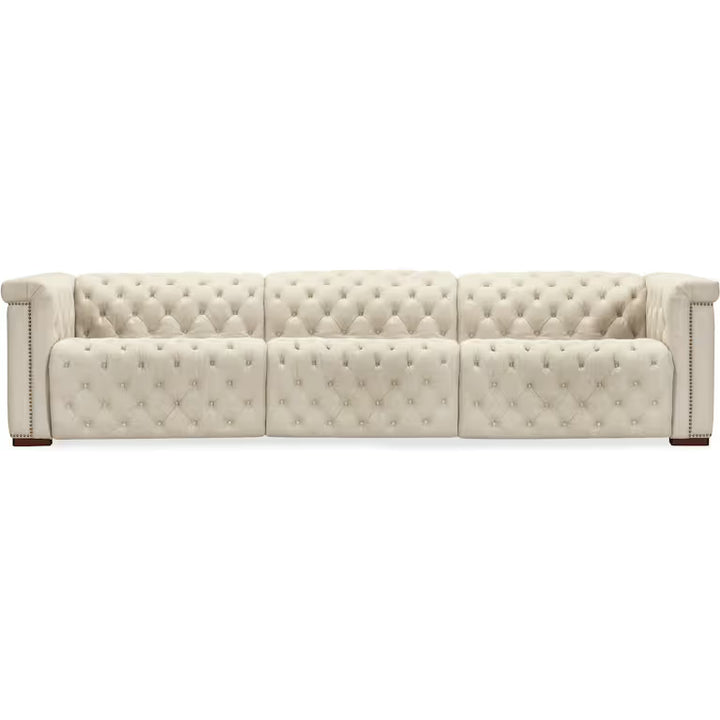 Savion Deux 3 Seat Sofa with Two Power Recliners and Three Power Headrests