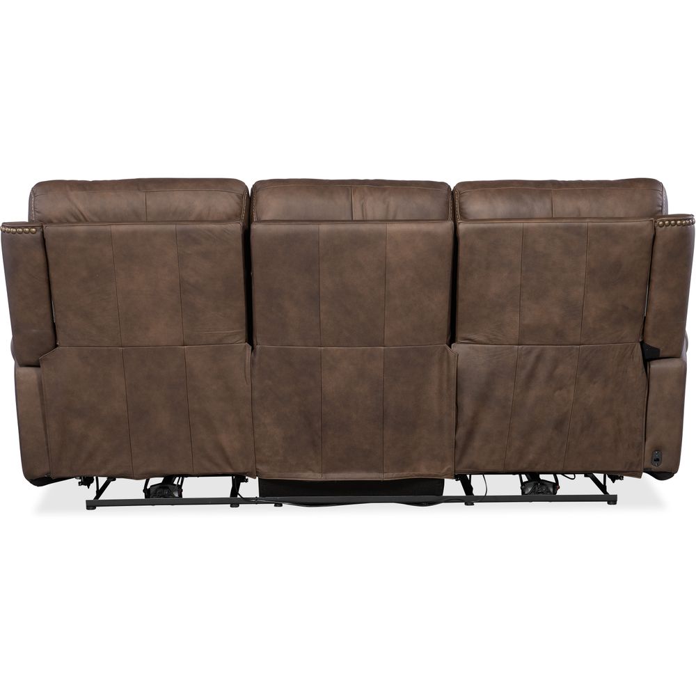 Sofas: Recliners Duncan Power Sofa with Power Headrest & Lumbar - Dark Brown