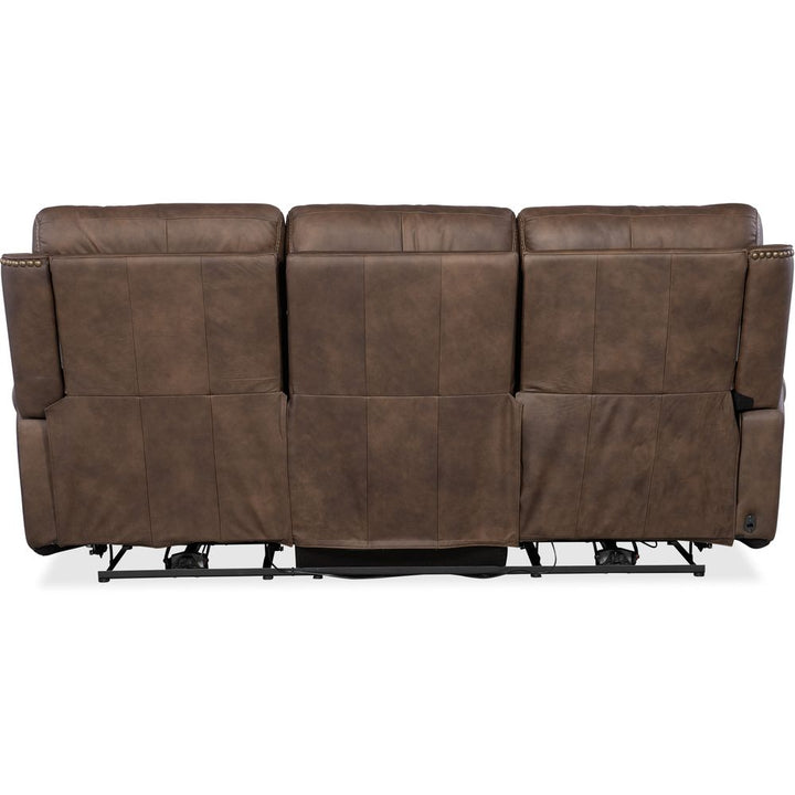 Sofas: Recliners Duncan Power Sofa with Power Headrest & Lumbar - Dark Brown