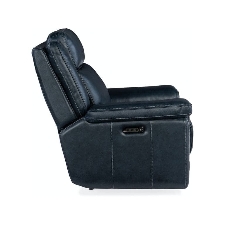 Montel Lay Flat Power Recliner with Power Headrest & Lumbar-Hooker-HOOKER-SS705-PHL1-047-Lounge ChairsCosmos Cobalt-9-France and Son