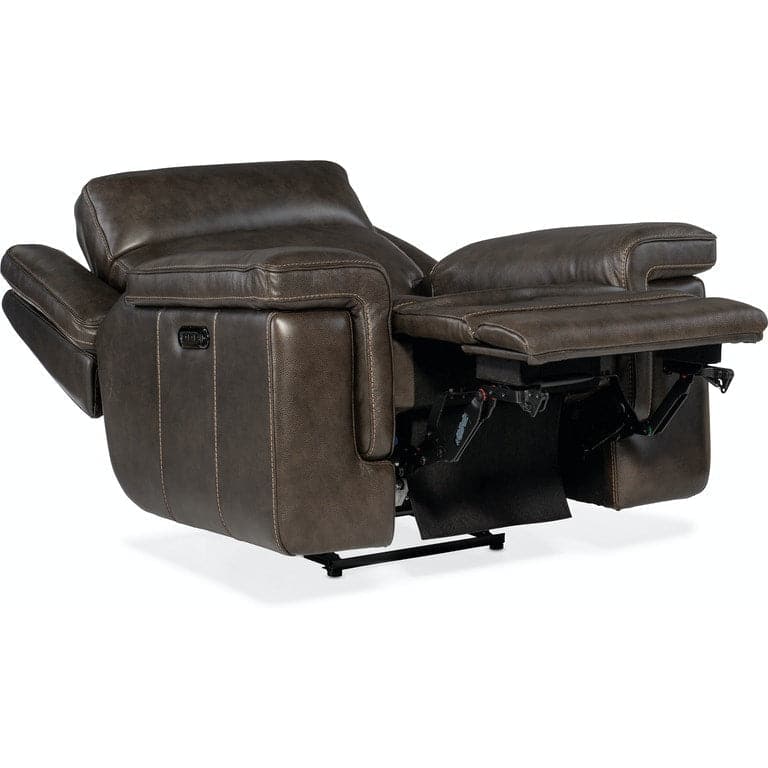 Montel Lay Flat Power Recliner with Power Headrest & Lumbar
