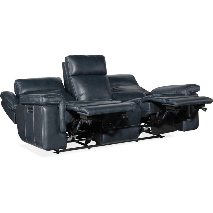 Sofas: Recliners Montel Lay Flat Power Sofa with Power Headrest & Lumbar