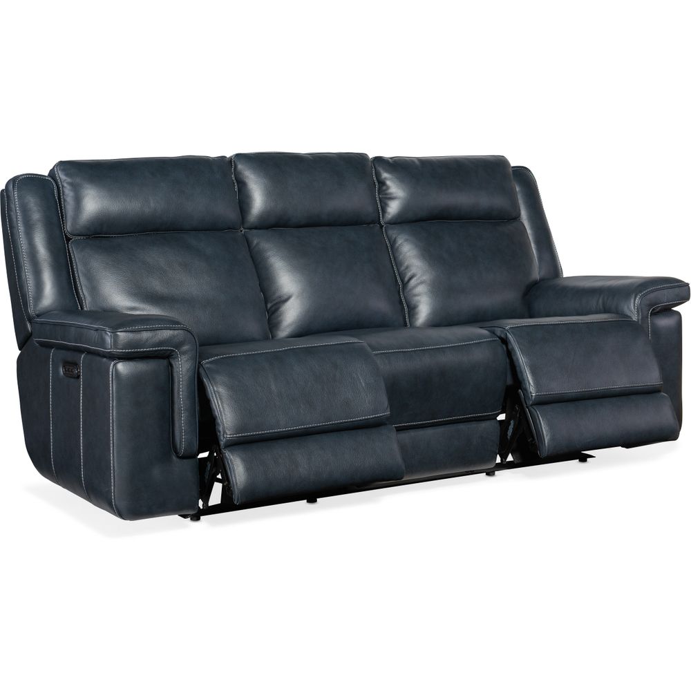 Sofas: Recliners Montel Lay Flat Power Sofa with Power Headrest & Lumbar