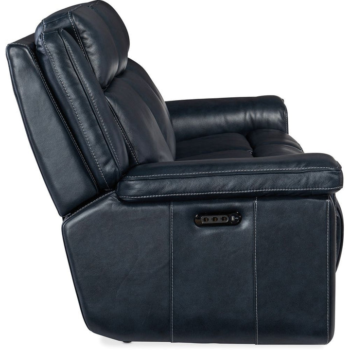 Montel Lay Flat Power Sofa with Power Headrest & Lumbar