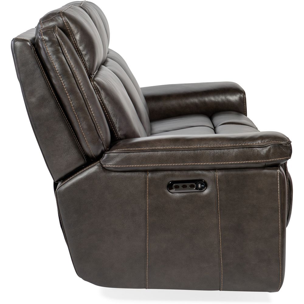 Montel Lay Flat Power Sofa with Power Headrest & Lumbar