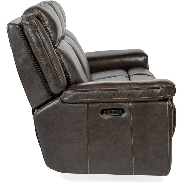 Montel Lay Flat Power Sofa with Power Headrest & Lumbar