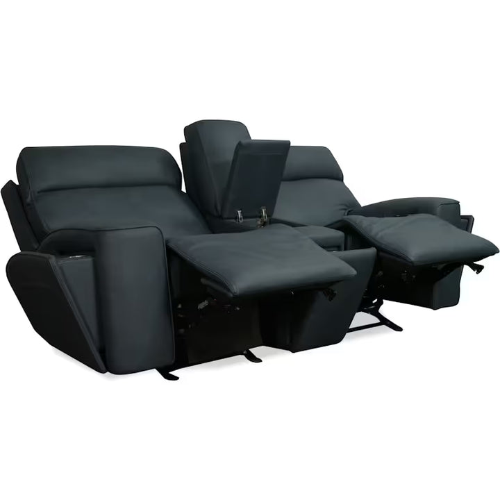 Riverton Power Gliding Console Loveseat with Power Headrest and Lumbar