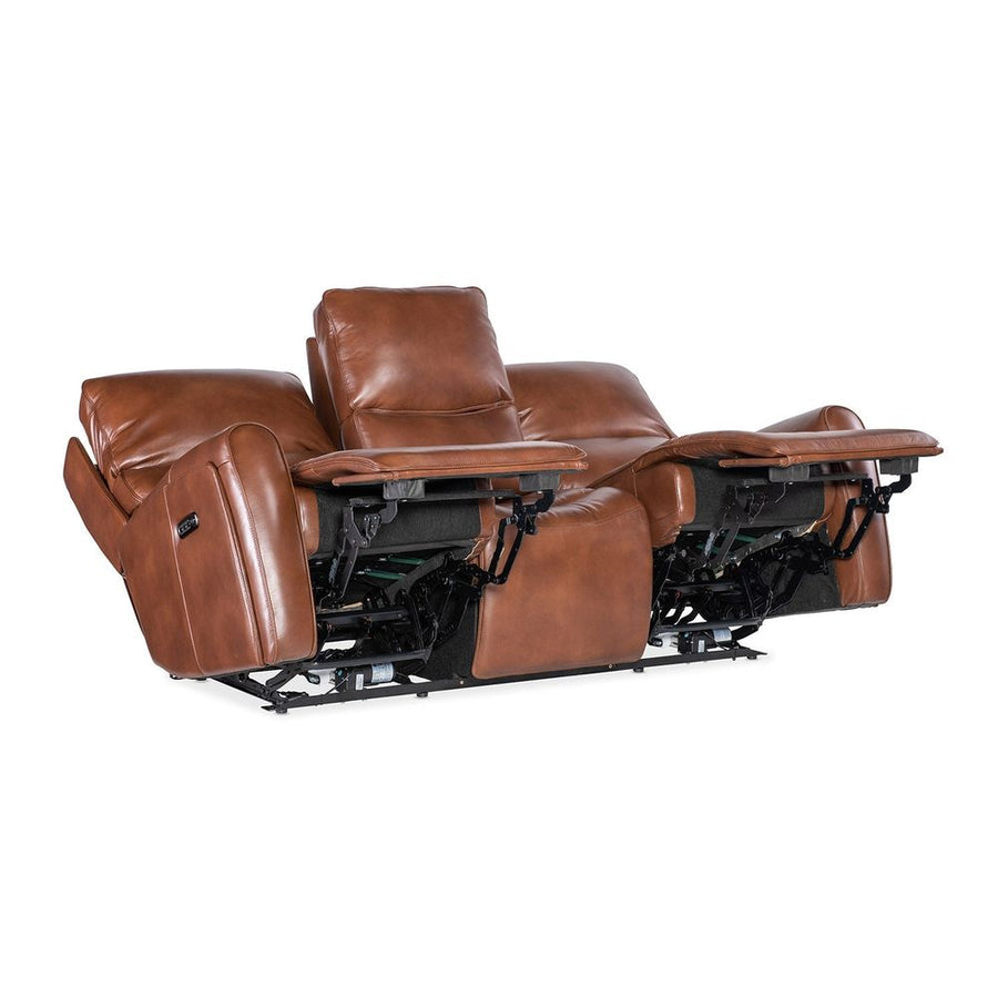 Sofas: Recliners Foster Zero Gravity Power Sofa with Power Headrest and Lumbar - Brown