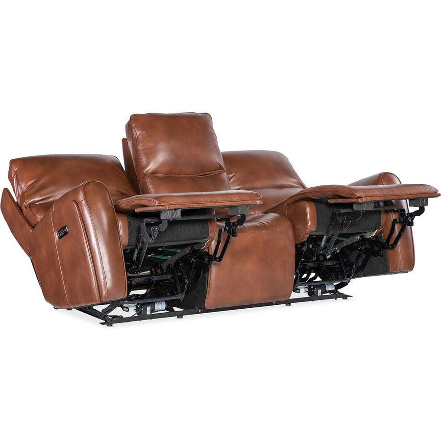 Sofas: Recliners Crosby Zero Gravity Power Sofa with Power Headrest and Lumbar - Brown