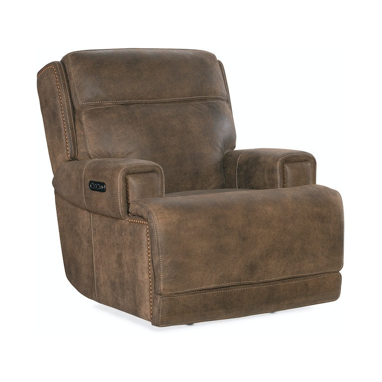 Wheeler Power Recliner with Power Headrest-Hooker-HOOKER-SS762-PHZ1-085-Lounge Chairs-1-France and Son