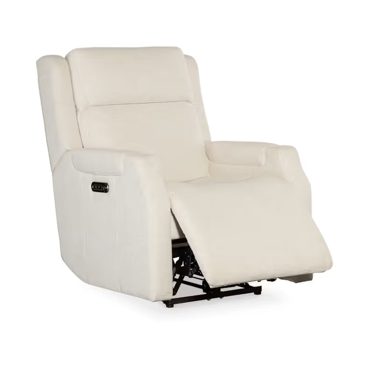 Nelson Zero Gravity Power Recliner with Power Headrest and Lumbar - White