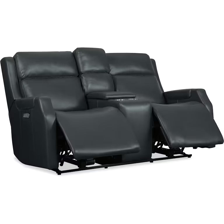 Nelson Zero Gravity Power Console Loveseat with Power Headrests and Lumbar