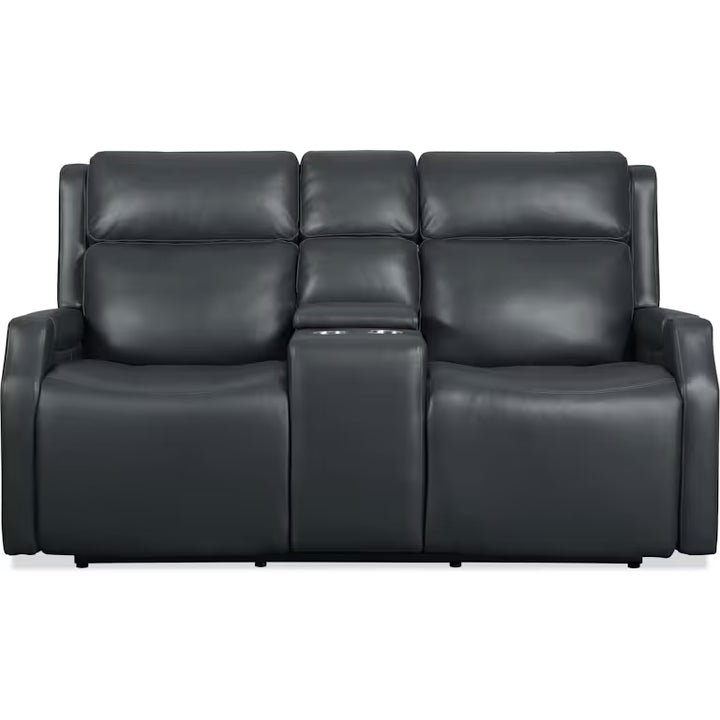 Nelson Zero Gravity Power Console Loveseat with Power Headrests and Lumbar