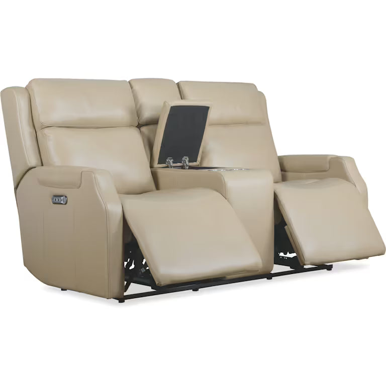 Nelson Zero Gravity Power Console Loveseat with Power Headrests and Lumbar