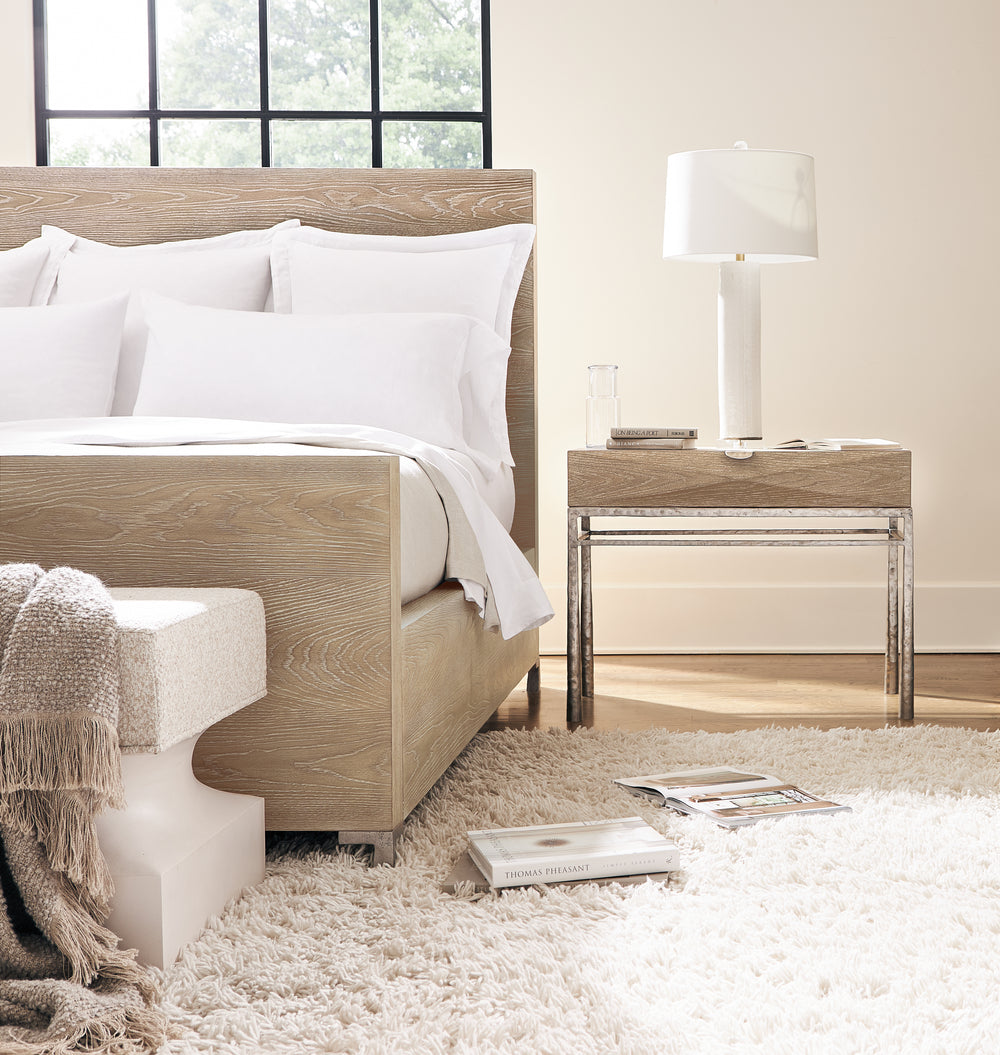 Aventura Nightstand with Metal Frame