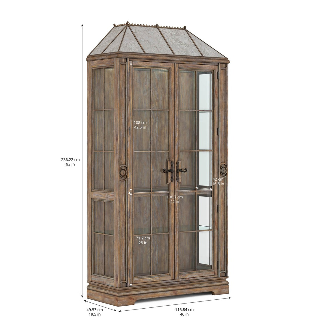 Architrave China Cabinet - Brown