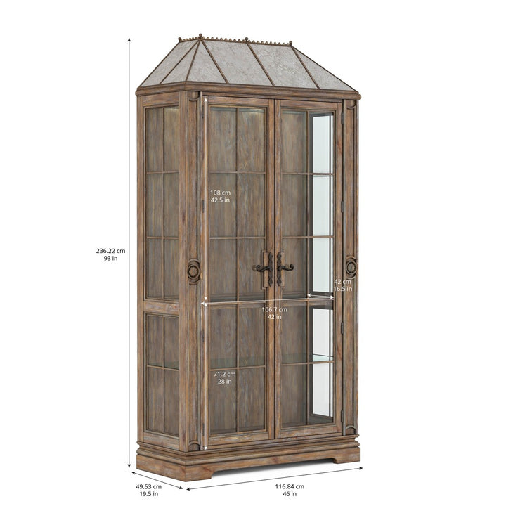 Architrave China Cabinet - Brown