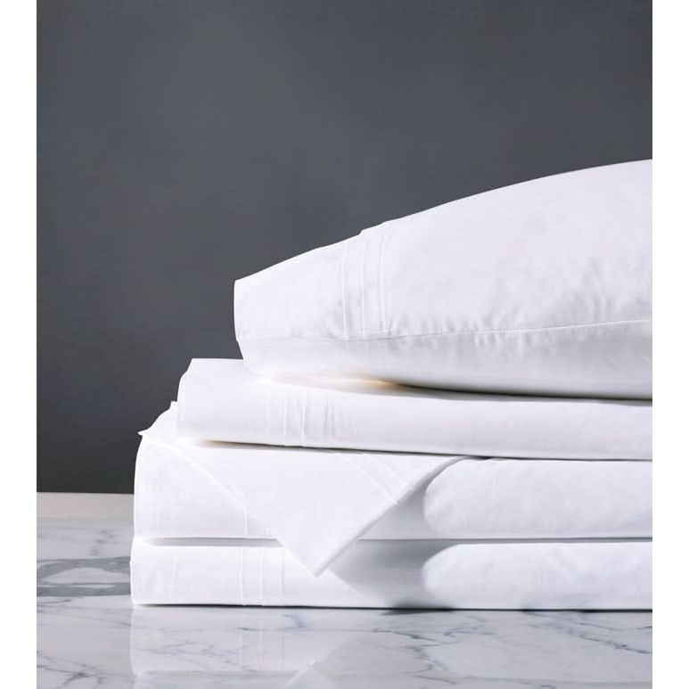 Bedding: Sheets Echo Percale Sheet Set in White