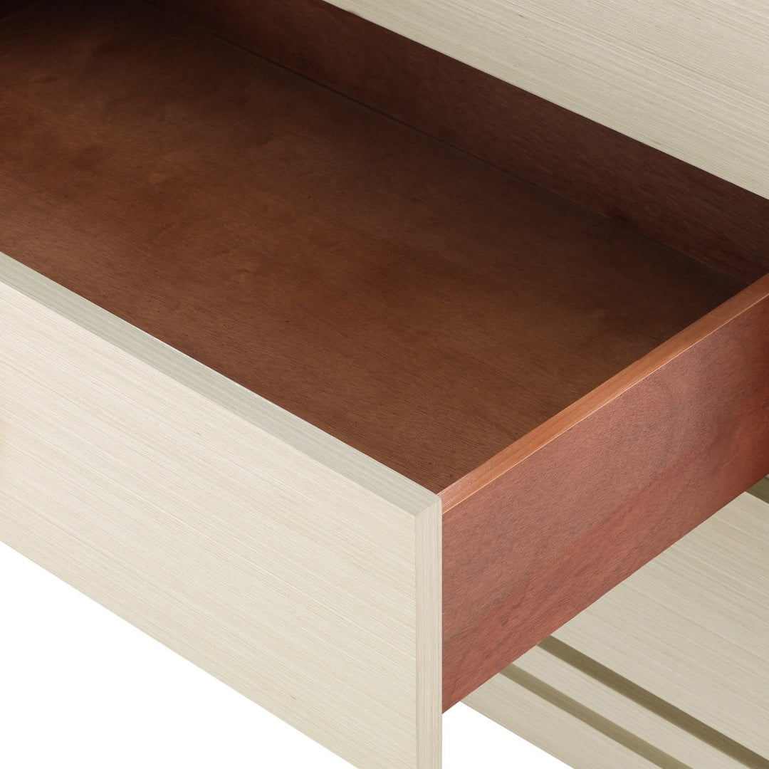 Stanford 3-Drawer Side Table, Blanched Oak