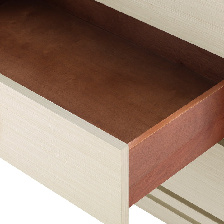 Stanford 3-Drawer Side Table, Blanched Oak