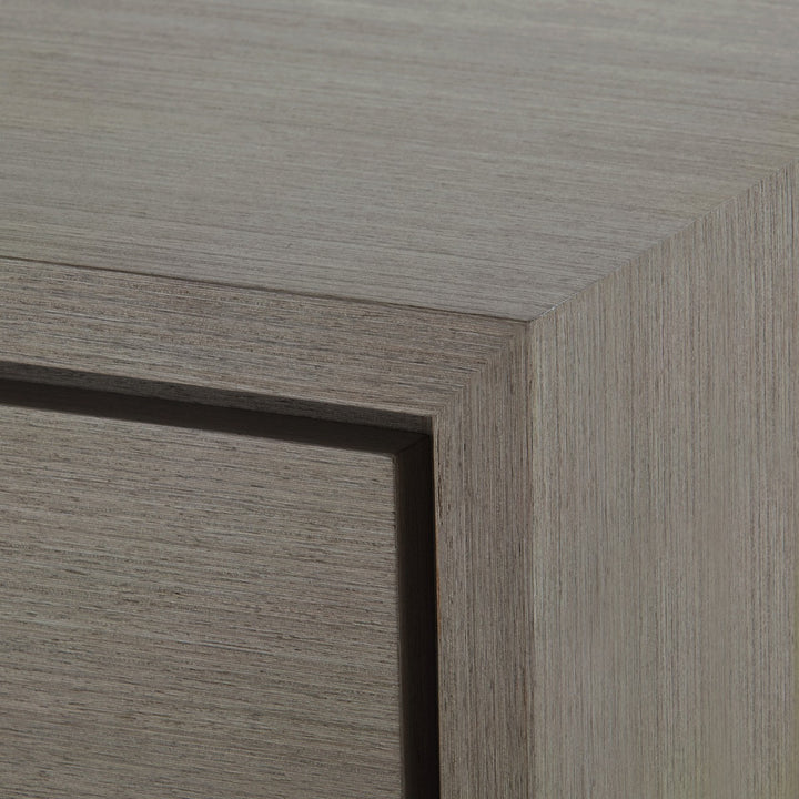 Stanford 3-Drawer Side Table, Taupe Gray