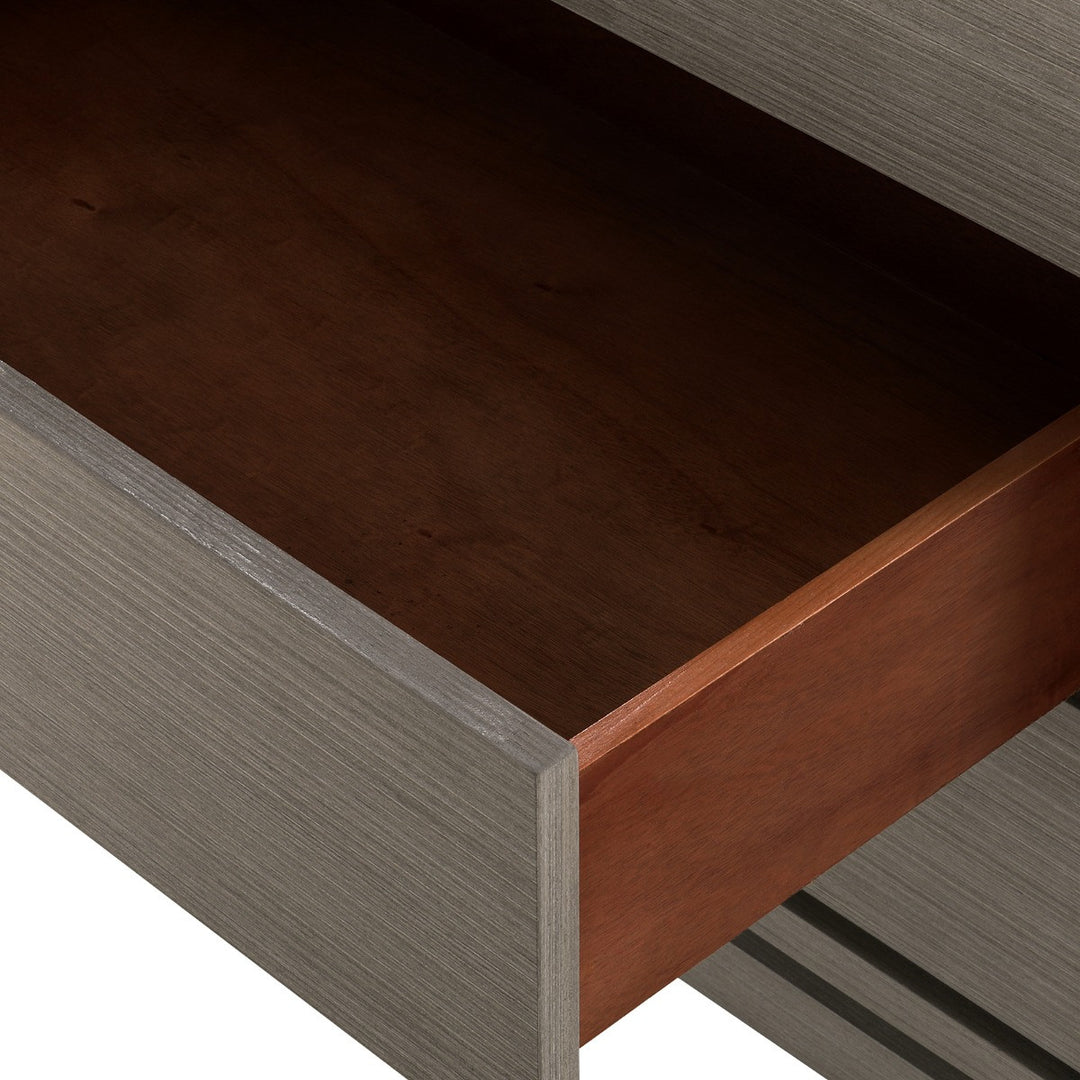 Stanford 3-Drawer Side Table, Taupe Gray