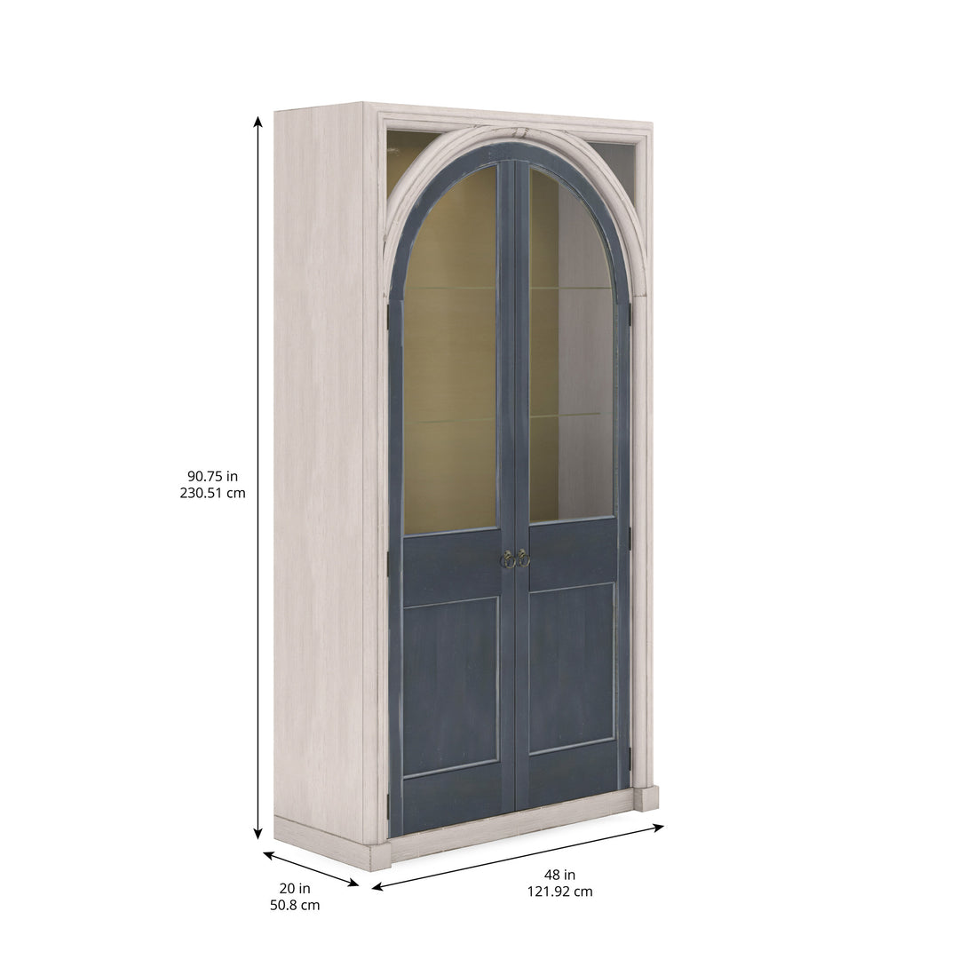 Alcove Display Cabinet - Blue, White