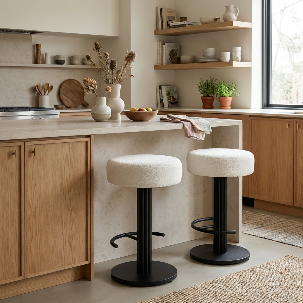 Ora Shearling Counter Stool