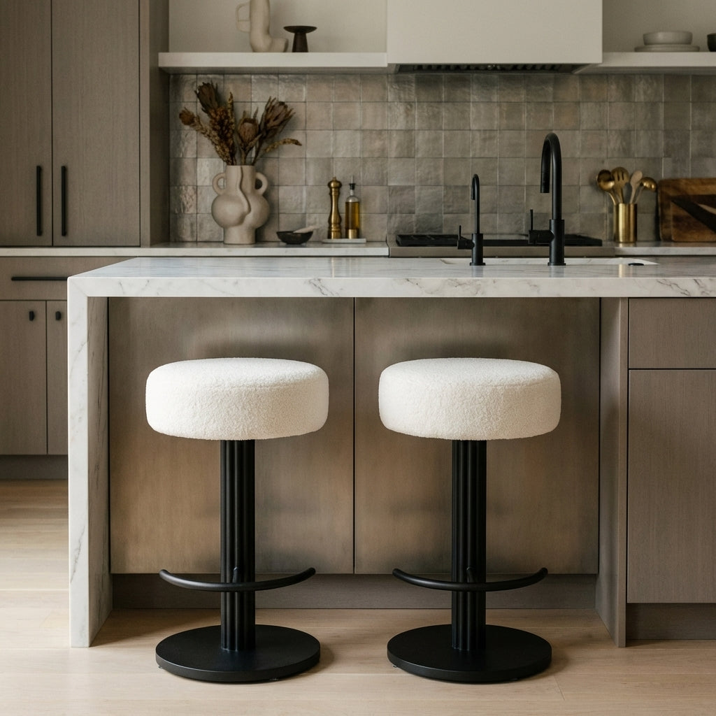 Ora Shearling Counter Stool