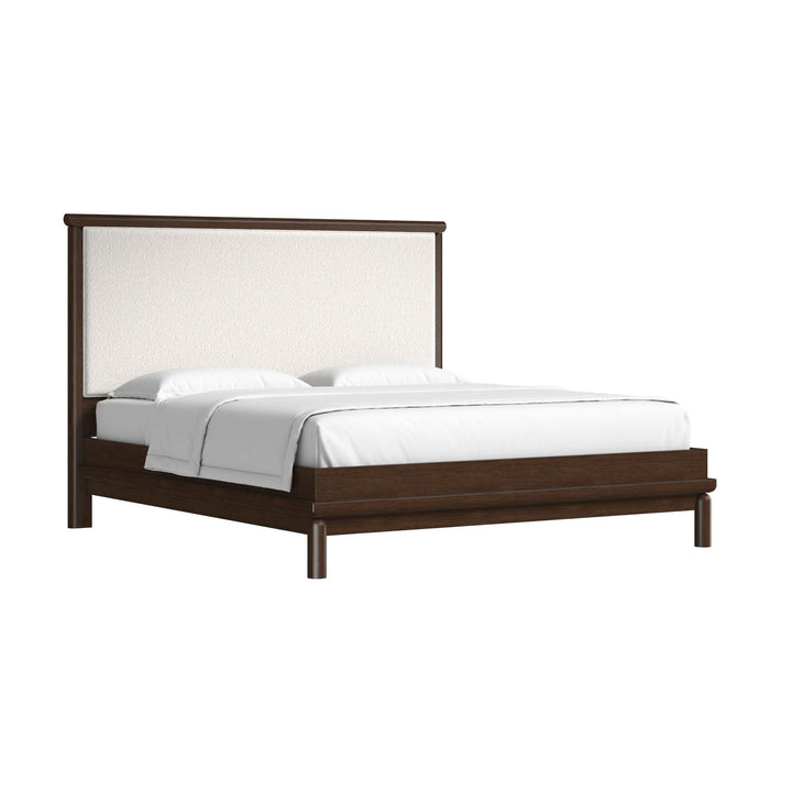 Verge King Upholstered Bed — Handcrafted Walnut